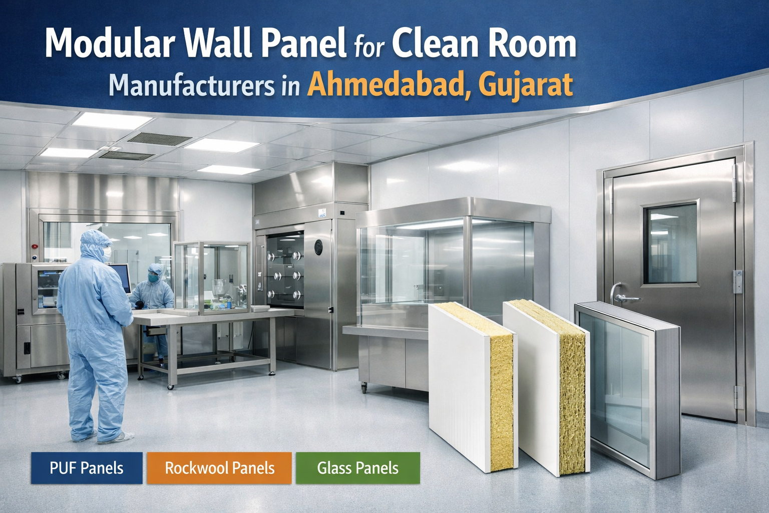 Modular Wall Panels for Clean Rooms